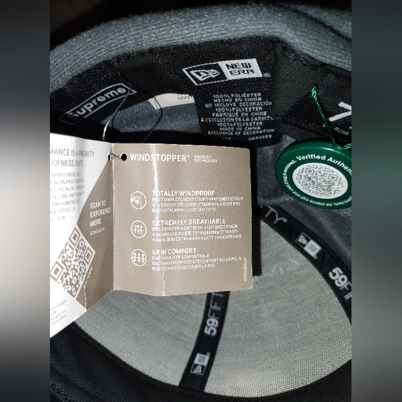 NWT Supreme Box Logo Black Earflap Fitted Hat Size 7 1/2 - Picture 12 of 16